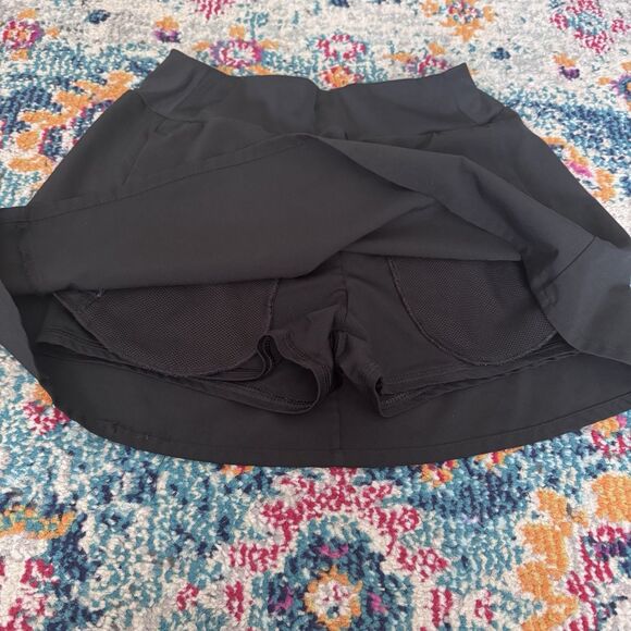 The North Face Girls Black On The Trail Skirt Skort Built in Shorts Size‎ Medium - Picture 3 of 8